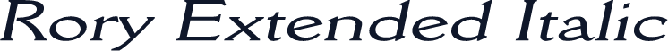 Rory Extended Italic