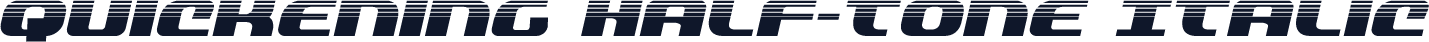 Quickening Half-Tone Italic