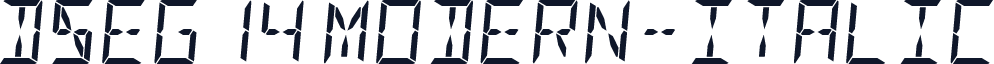DSEG14 Modern-Italic