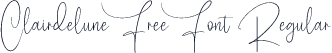 Clairdelune Free Font Regular