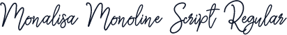 Monalisa Monoline Script Regular