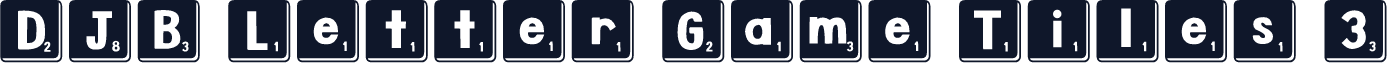 DJB Letter Game Tiles 3