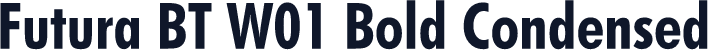 Futura BT W01 Bold Condensed