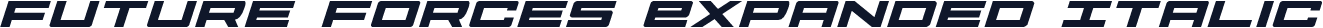 Future Forces Expanded Italic