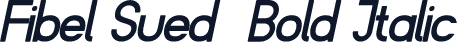 Fibel Sued  Bold Italic