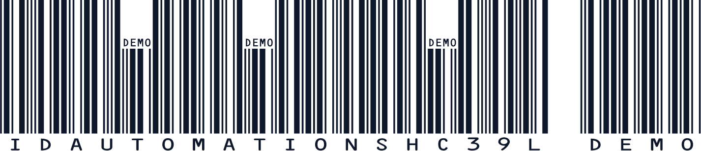 IDAutomationSHC39L Demo