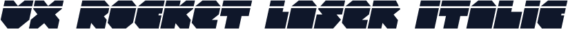 VX Rocket Laser Italic