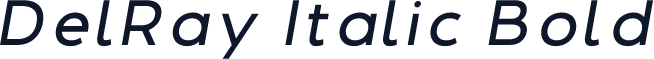 DelRay Italic Bold