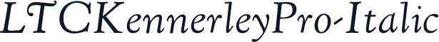 LTCKennerleyPro-Italic