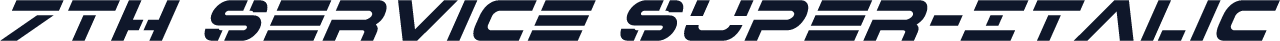 7th Service Super-Italic