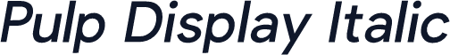Pulp Display Italic