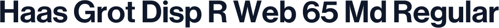 Haas Grot Disp R Web 65 Md Regular