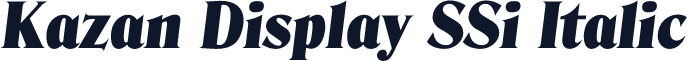 Kazan Display SSi Italic