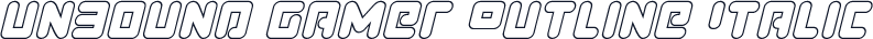 Unbound Gamer Outline Italic