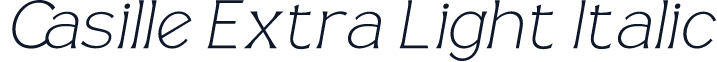 Casille Extra Light Italic