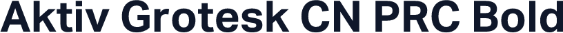 Aktiv Grotesk CN PRC Bold