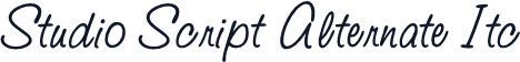 Studio Script Alternate Itc