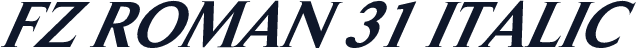 FZ ROMAN 31 ITALIC
