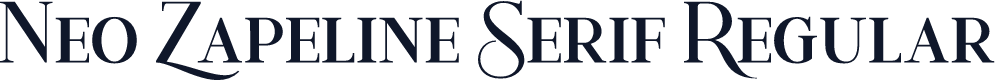Neo Zapeline Serif Regular