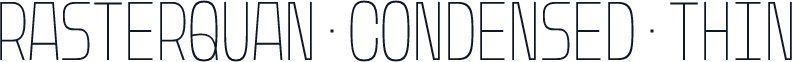 Rasterquan Condensed Thin