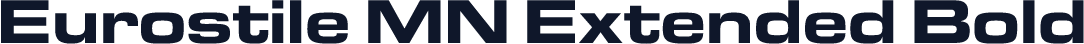 Eurostile MN Extended Bold