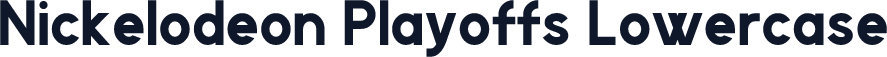 Nickelodeon Playoffs Lowercase