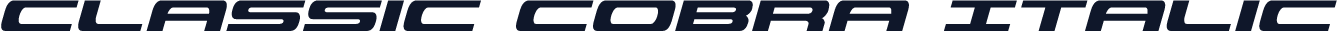 Classic Cobra Italic