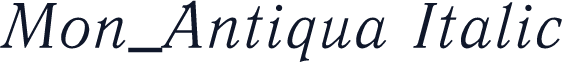 Mon_Antiqua Italic