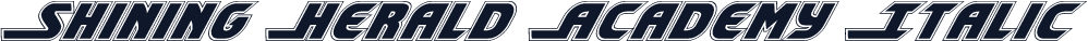 Shining Herald Academy Italic
