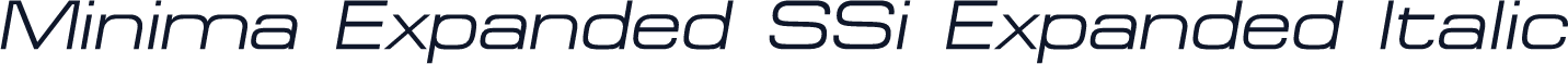 Minima Expanded SSi Expanded Italic