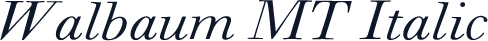 Walbaum MT Italic