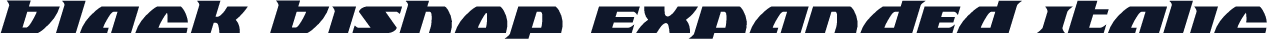 Black Bishop Expanded Italic