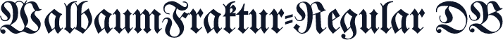 WalbaumFraktur-Regular DB