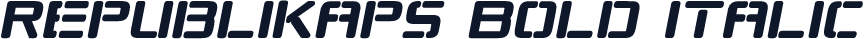Republikaps Bold Italic