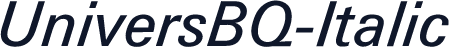 UniversBQ-Italic