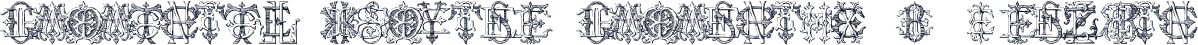 Monocracy Vintage Monograms E Regular