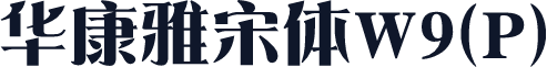 华康雅宋体W9(P)