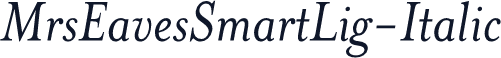 MrsEavesSmartLig-Italic