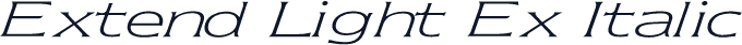 Extend Light Ex Italic