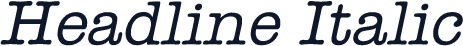 Headline Italic