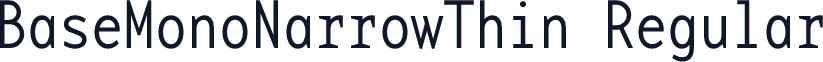 BaseMonoNarrowThin Regular