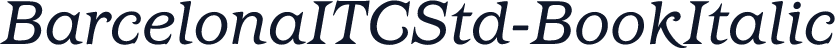 BarcelonaITCStd-BookItalic