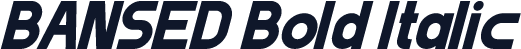 BANSED Bold Italic
