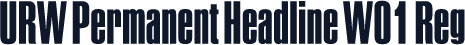 URW Permanent Headline W01 Reg