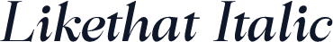 Likethat Italic