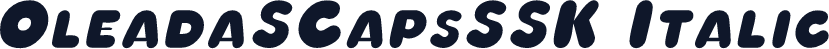 OleadaSCapsSSK Italic