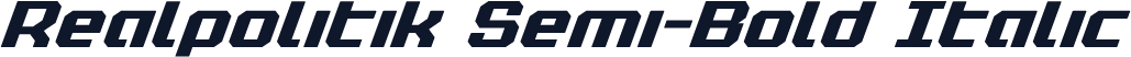 Realpolitik Semi-Bold Italic