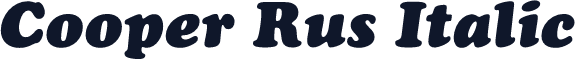 Cooper Rus Italic