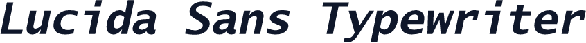 Lucida Sans Typewriter