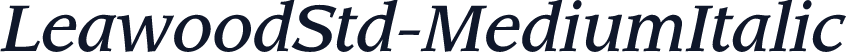 LeawoodStd-MediumItalic